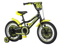 KPC Ranger 16 fekete-sárga gyerek kerékpár