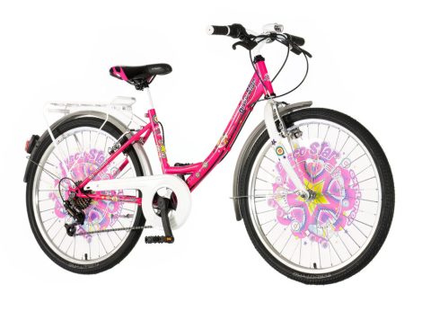 Explorer Disco Star 24 gyerek kerékpár Rózsaszín