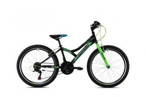 Capriolo Diavolo 400 24" gyerek kerékpár Fekete-Kék-Zöld 2020