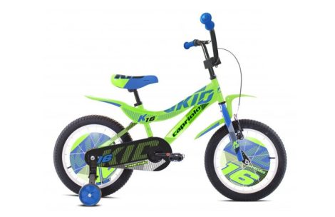 Capriolo Kid 16" gyerek kerékpár Zöld-Kék